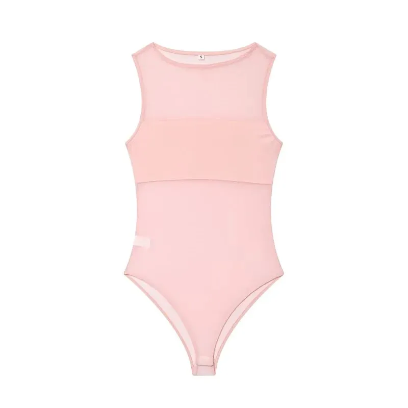 Sexy Mesh Bodysuit Women Transparent Tight Bodys for Women Summer Sleeveless Tops Woman Tulle Sexy Lingerie Body Woman — image 11