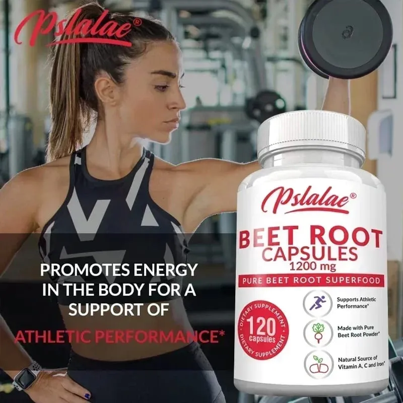 Beetroot Capsules - Helps Relieve Fatigue Promotes Heart and Cardiovascular Health Improves Human Immunity Non-GMO — image 5