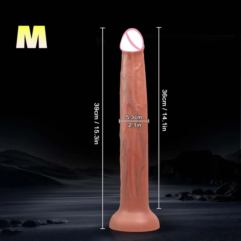 3 Sizes Realistic Super Long Dildo Penis with Suction Cup Soft Masturbator Huge Skin Feel Anal Dick Sex Toy for Men Women Adults — image 8
