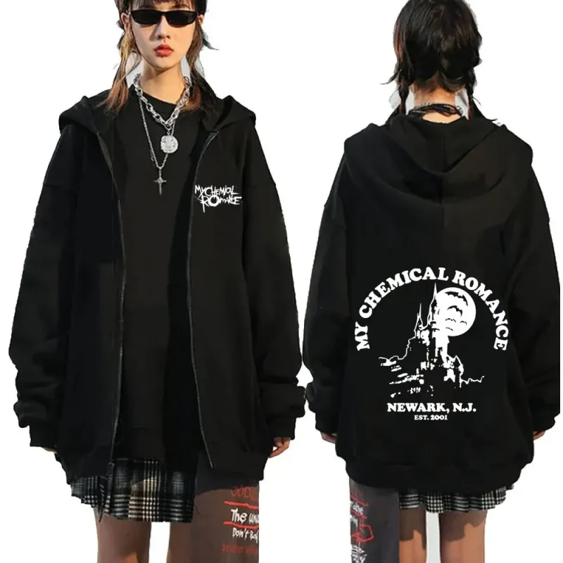 Rock Band My Chemical Romance Mcr Dead Zipper Hoodie Black Parade Punk Emo Zip Up Sweatshirt Men Fashion Vintage Hip Hop Hoodies — image 11