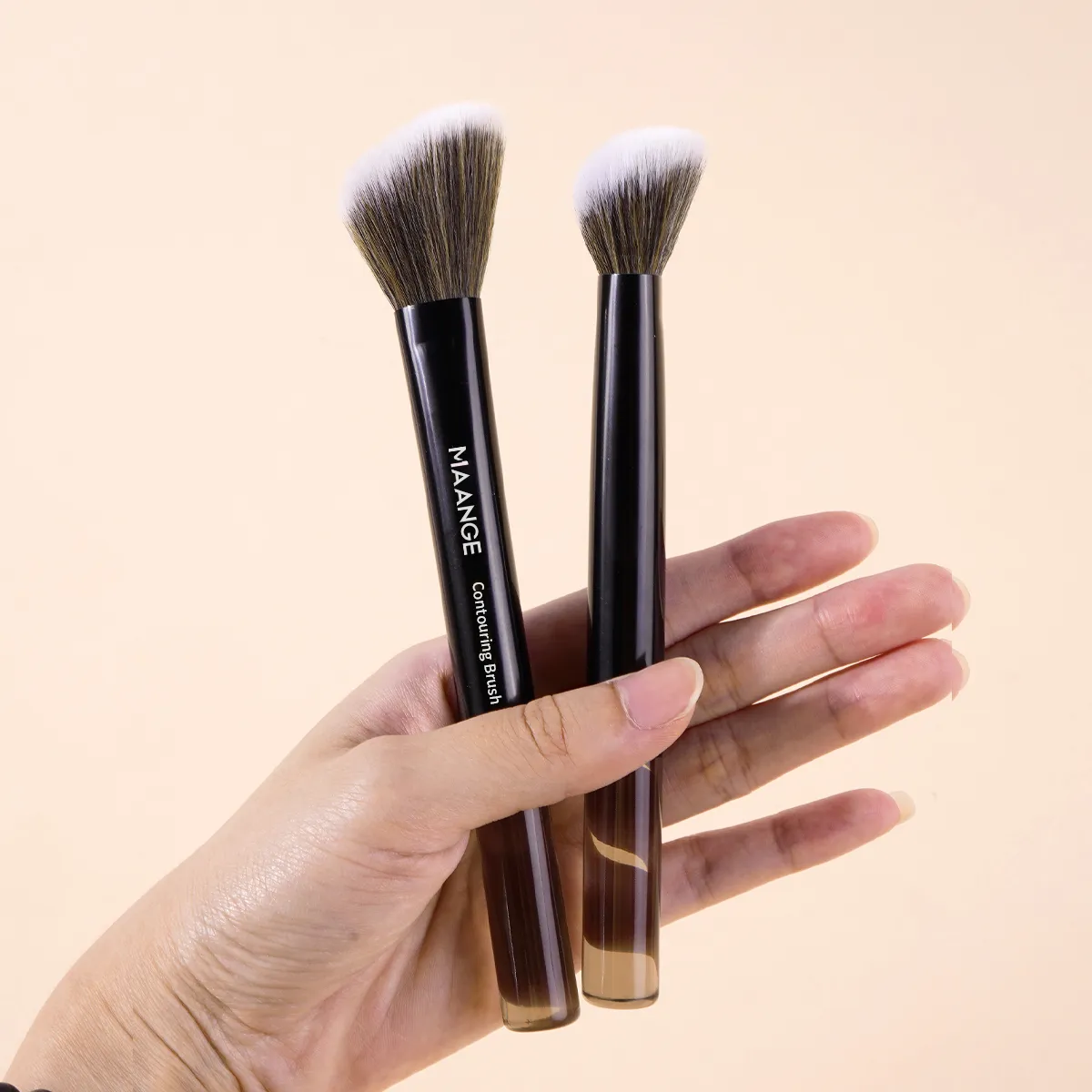 Makeup Brushes Set 2pcs Foundation Synthetic Hair Face Concealer Powder Makeup Brushes Suitable for Girls Makeup Beauty — image 1