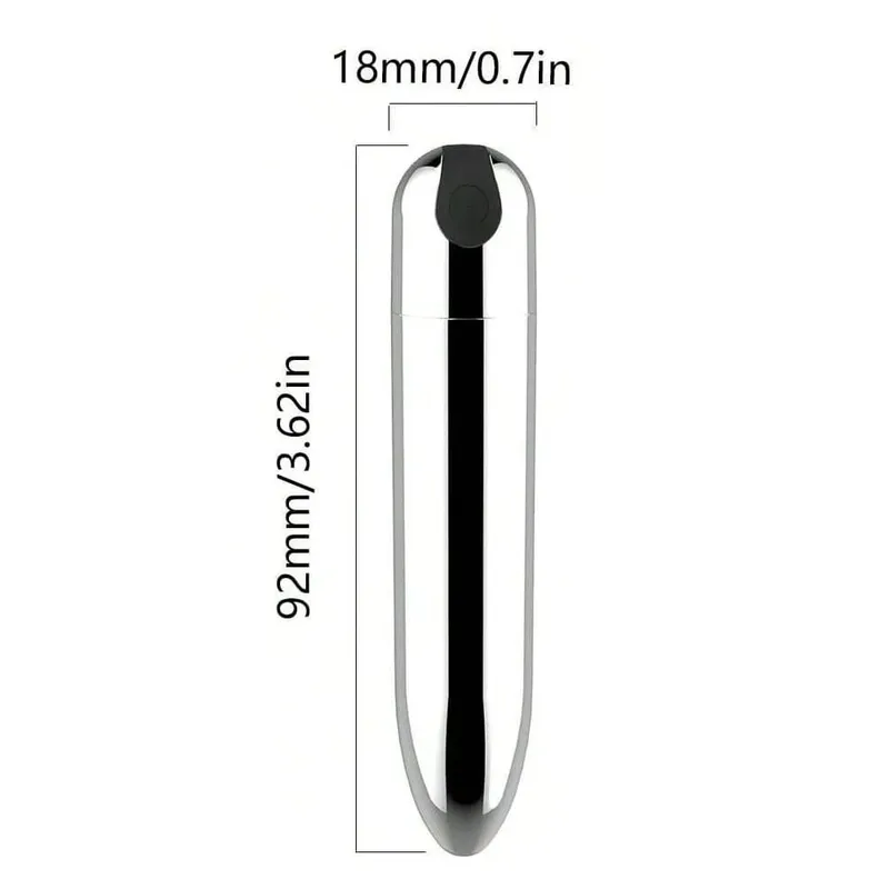 USB Rechargeable Bullet Vibrator - Waterproof Mini Powerful Vibrator 10 Modes Clit G-Spot Stimulator Sex Toy for Women