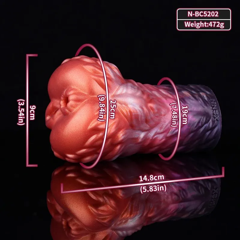 Macaron Color Pony Horse Silicone Male Masturbator 3D Realistic Vagina Two Channel Design Penis Pleasure Sex toys for Men — image 7