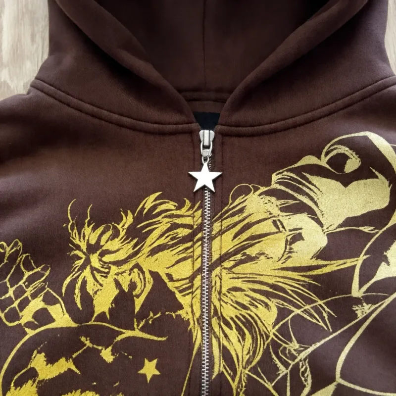 Y2k Jojo Bizarre Adventure Anime Hoodie Harajuku Oversized Sticky Fingers Hoodies Women Men Streetwear Couple Hip Hop Sweatshirt — image 15