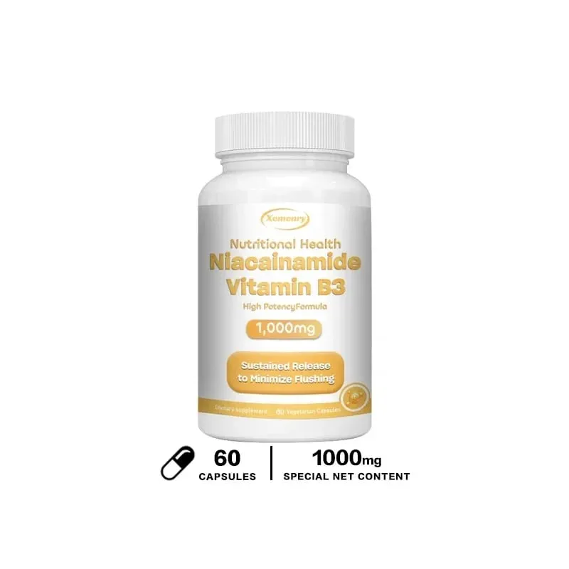 Niacinamide Vitamin B3 Capsules - Supports Brain Function and Heart Health Boosts Energy Production and Enhances Immunity — image 10