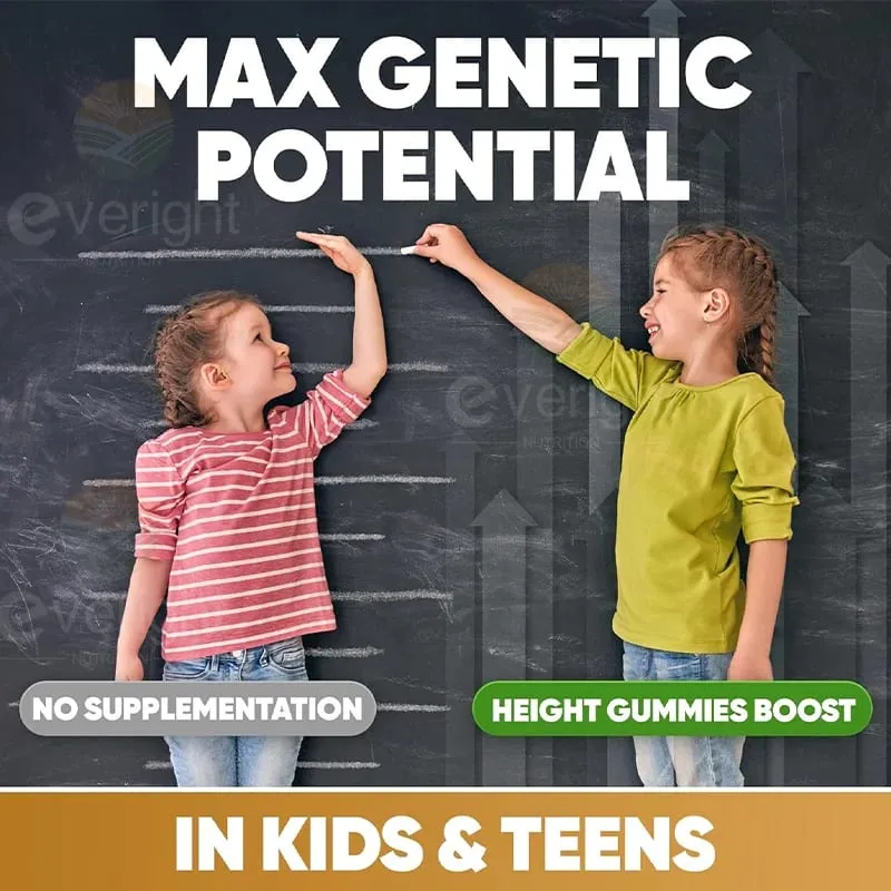 Bone Strength Supplement - for Natural Height Growth Adult and Kids - High Absorption - Calcium Magnesium Zinc Multivitamins — image 6