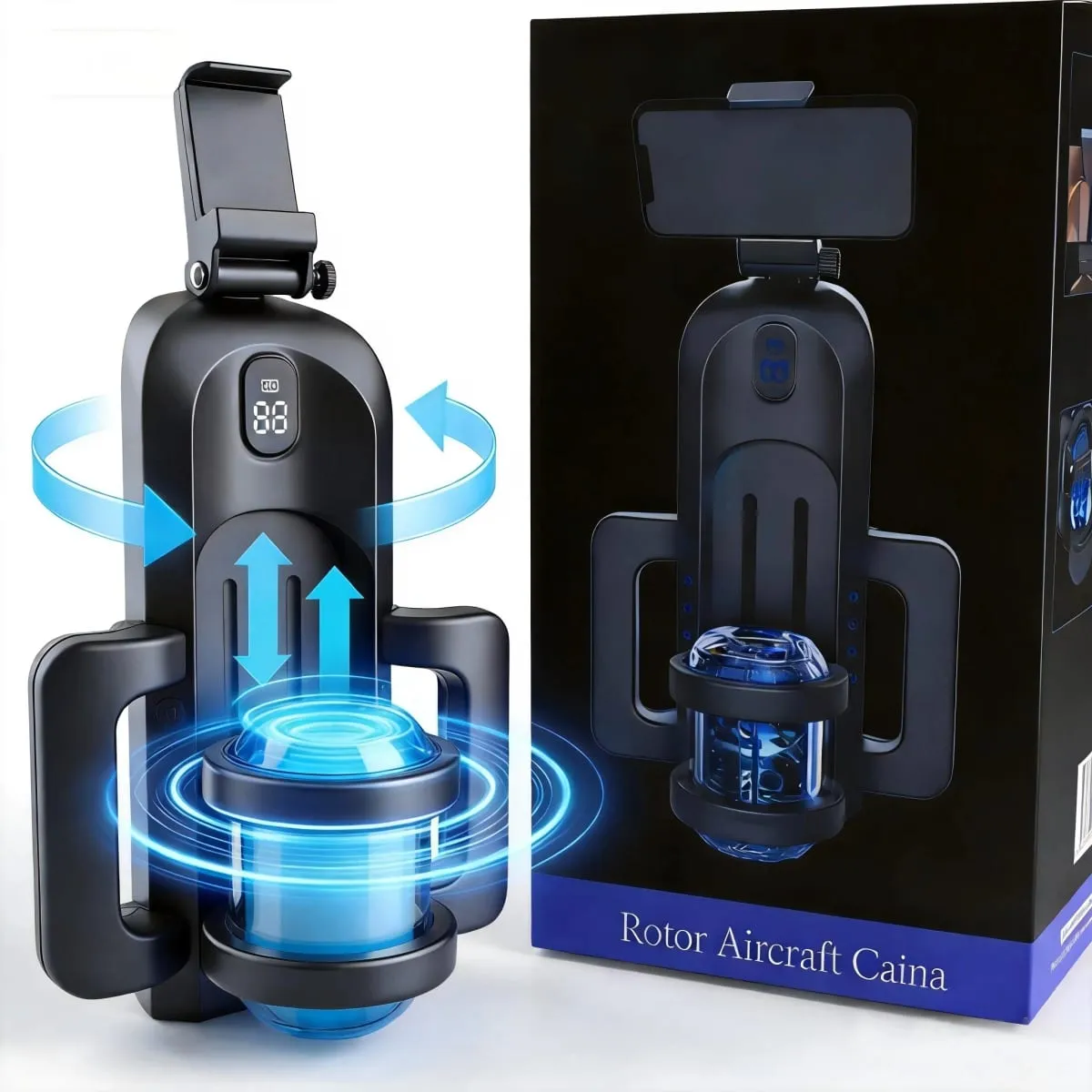 2026 New Automatic 12cm Thrusting Rotating Handle Phone Stand Male Mastusbafor Cup Pocket Puzzy Blowjob Machine Sex Toys For Men