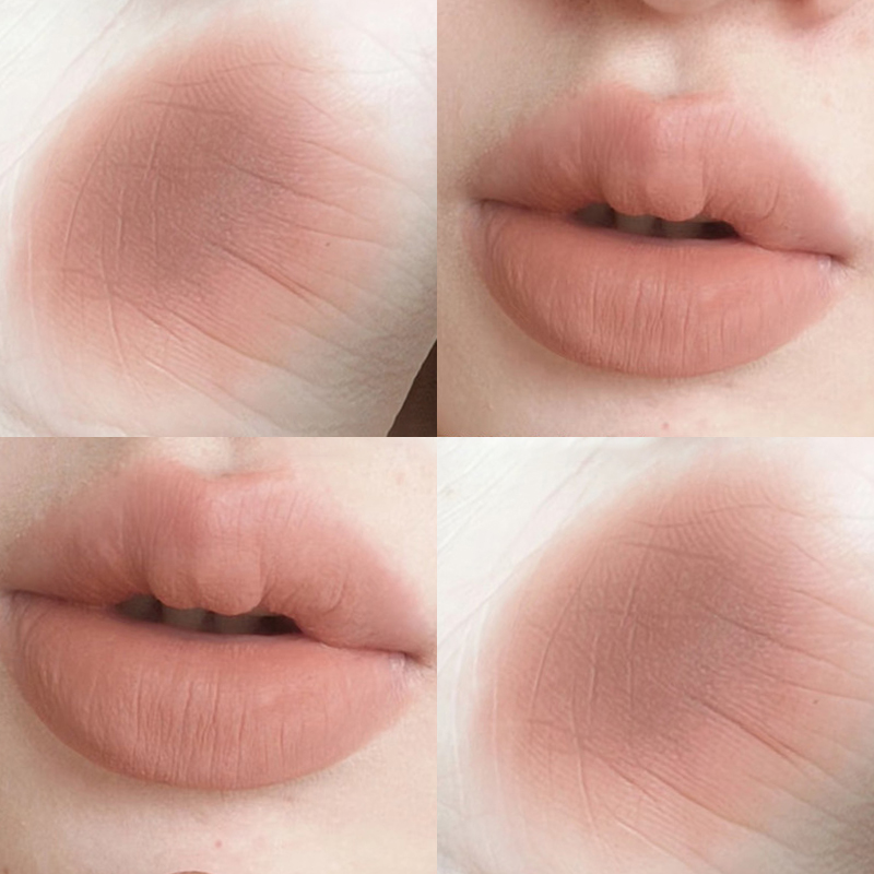 Waterproof Velvet Lipstick Easy To Wear Long-lasting Lipstick Matte Nude Coffee Lip Glaze Non-stick Cup Makeup Lip Tint Cosmetic