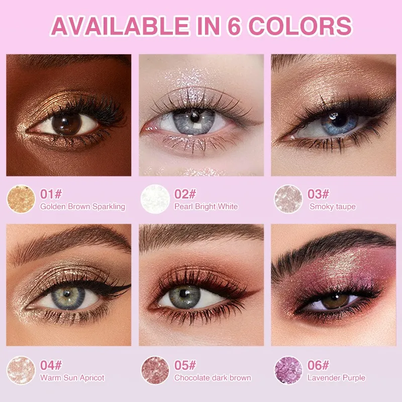 Jelly Eyeshadow Stick Holographic Pearl Shimmer and Delicate Glitter for Eye Brightening Long-Lasting Eyeshadow Highlight Stick — image 5
