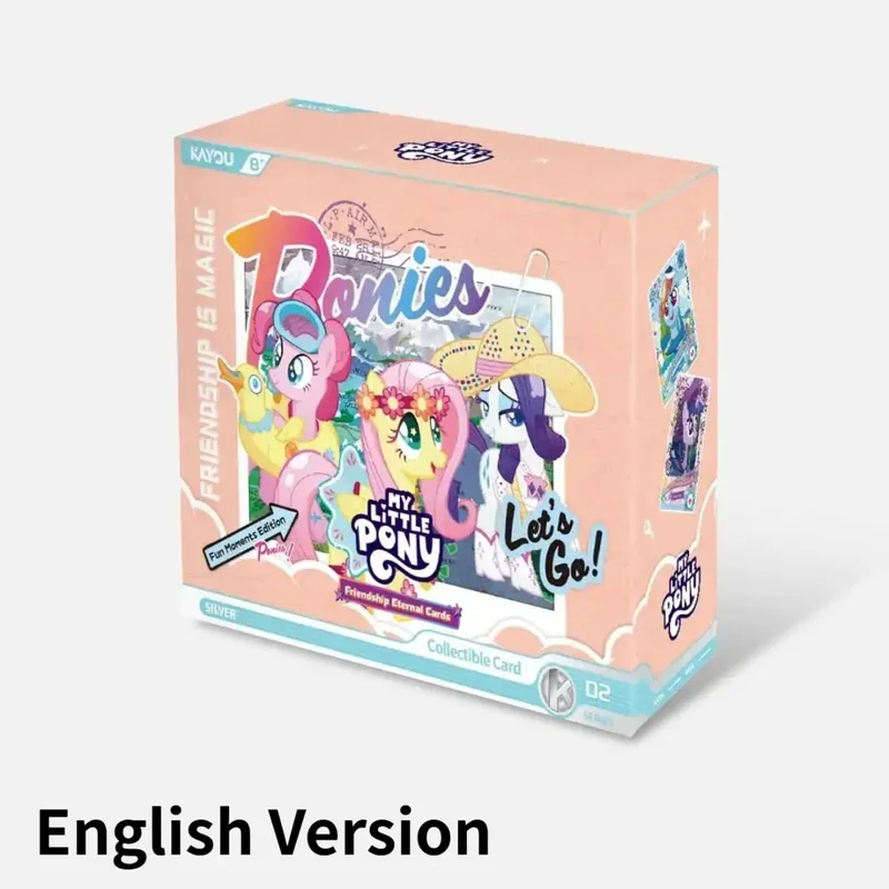 KAYOU – carte My Little Pony authentique, Version anglaise, édition lune d'amitié, série Crystal Forest, carte de Collection Anime, cadeaux