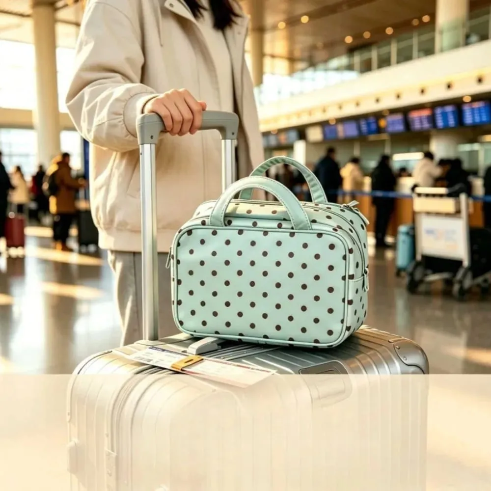 Waterproof Makeup Brush Organizer Bag Multilayer Portable PU Travel Cosmetic Handbag Storage Pouch Makeup Brushes Toiletries Bag — image 4