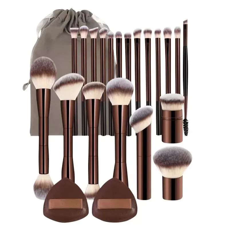 Professional Makeup Brush Double Head Foundation Powder Concealer Makeup Brush Soft Fiber Hair Cosmetic Beauty Tools — image 1