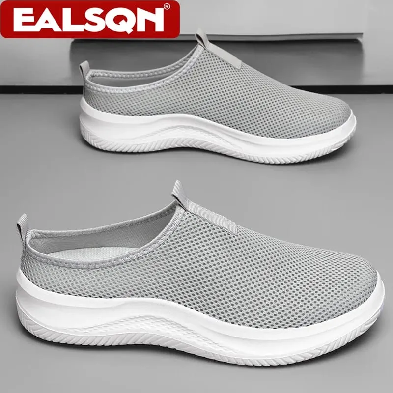 Summer Breathable Mesh Slip On Casual Shoes For Men's Lightweight Walking Sneakers Plus Size 39-48 Outdoor Comfortable Footwear — image 3
