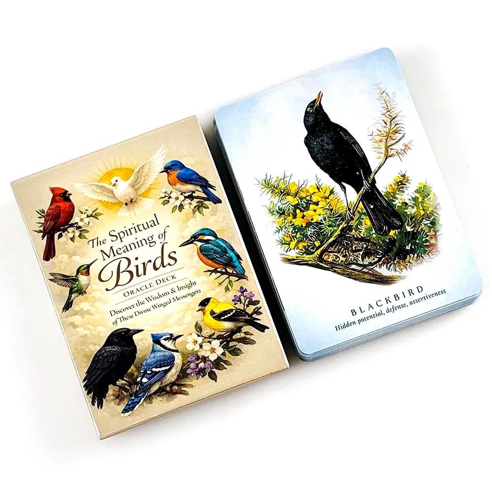 The Spiritual Meaning of Birds Oracle Cards Animal Spirit Guide Divination Deck Bird Messenger Spiritual Guidance Meditation — image 2