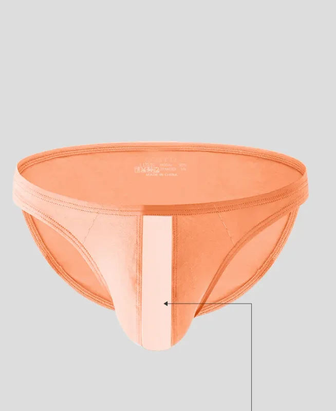 1PCS Mens Low Rise Solid Gray Bikini Underwear Elastic Simple Edge Soft Stretch Fabric 3D Contour Pouch Male Briefs