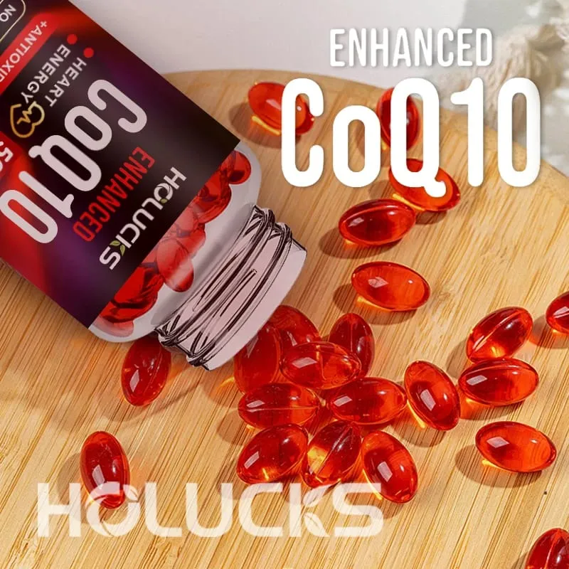 CoQ10 Supplement Antioxidant for Cardiovascular & Heart Health Immune Energy & Vitality Support Super Absorption Non-GMO