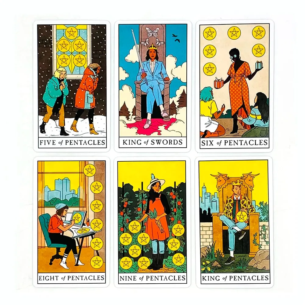 Modern Cadı Tarot Kartları 78 Güverte Oracle İngilizce Kehanet Borad Oyun Oynama, Yeni Başlayanlar İçin Mükemmel Kadın Kızlar Kişisel Kullanım — image 5