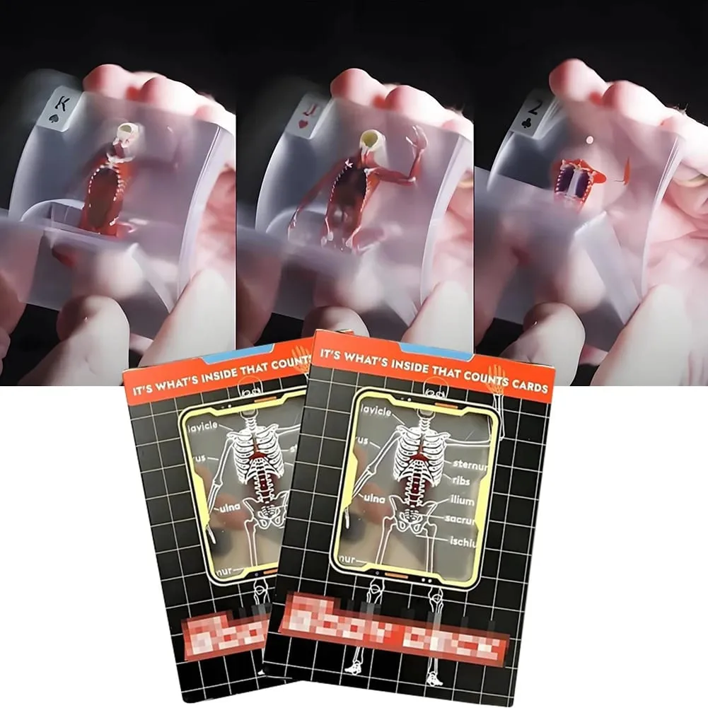 Body Deck 52 Sheets Playing Cards Interesting Human Anatomy Playing Cards Physical Examination Medical Card Teacher Students — image 2