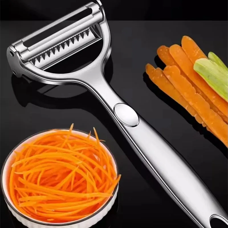 High Quality Stainless Steel Potato Cucumber Carrot Grater Julienne Peeler Vegetables Fruit Peeler Vegetable Slicer — image 9