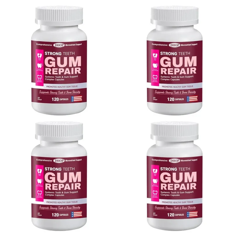 Las cápsulas para dientes fuertes apoyan el esmalte dental y la salud del tejido de las encías con vitamina C, vitamina D3, K2, calcio y zinc, 120 cápsulas — image 10