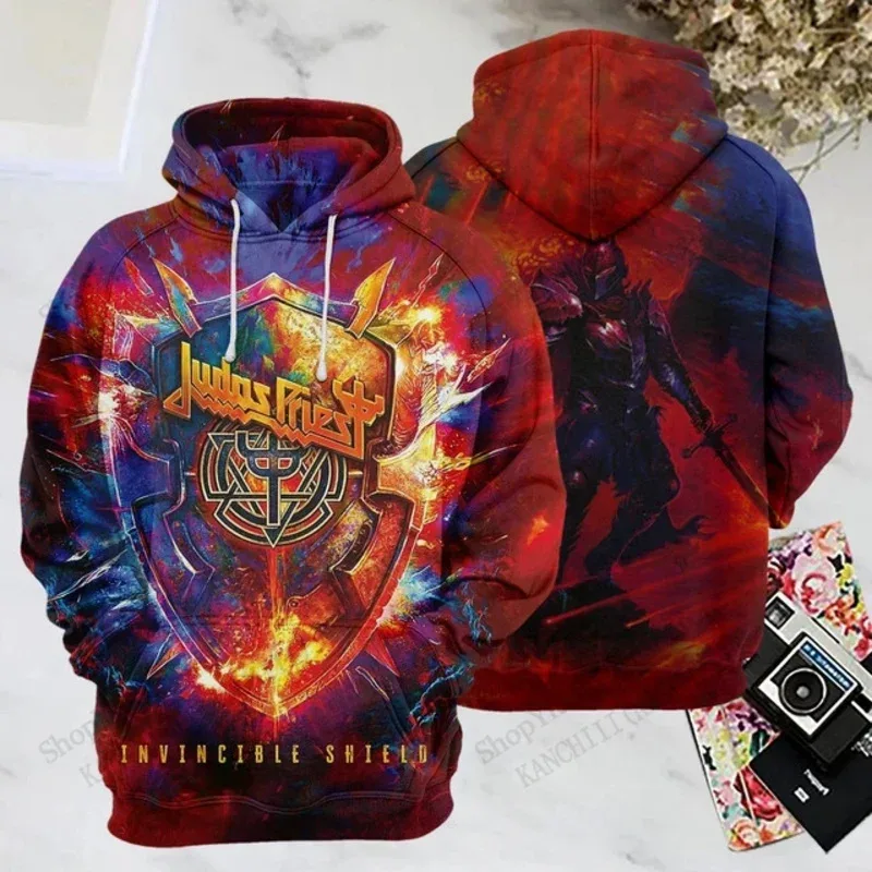 Rock Band Judas Priest 3d Print Hoodies Men Women Fashion Sports Hoodie Sweatshirt Coat Mens Sweats Men Clothes Comfort Moletom — image 17