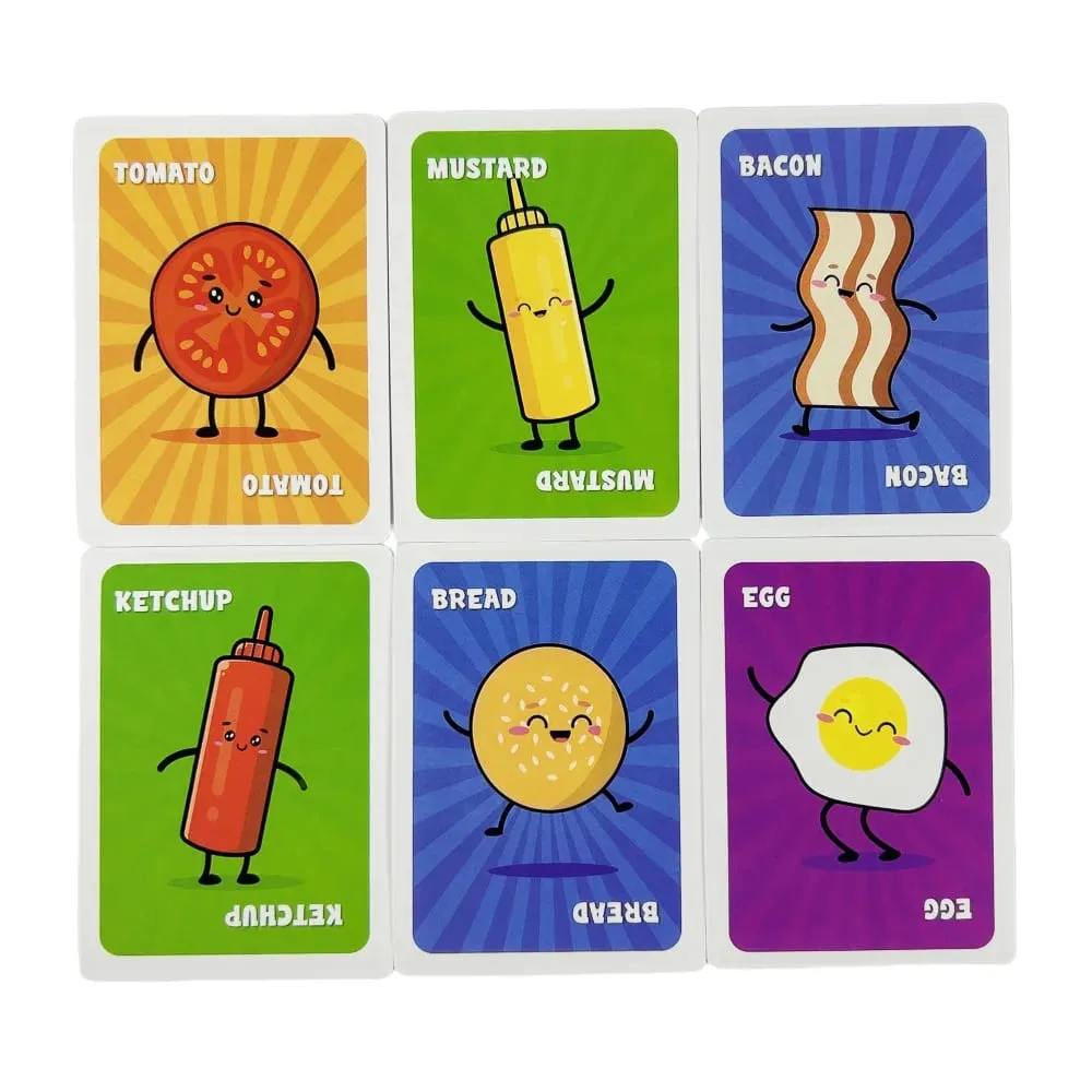 Slapburger Card Game Fun Family Games for Game Night Playing Card Games Families Party Easy to Learn Wildly Fun Deck Cards — image 5