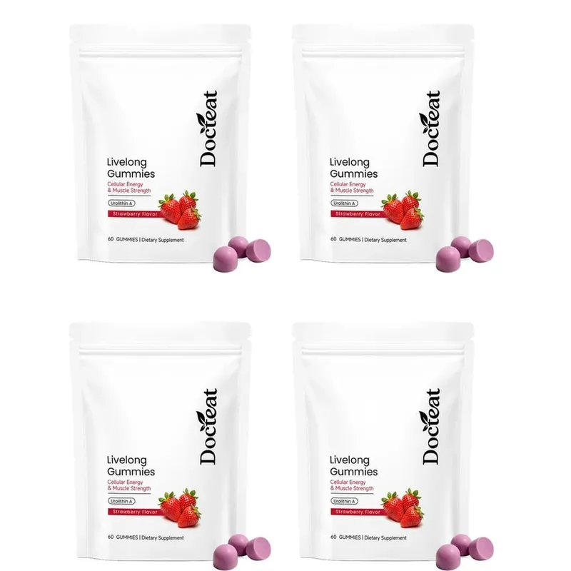 Docteat Urolithin A Gummies Muscle Vitality Support Cellular Energy Mitochondrial Health Daily Wellness Supplement 60 Gummies — image 10