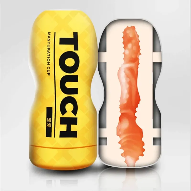 Soft TPE Aircraft Cup Male Stroker with Oral Vaginal Anal Textures Realistic Pocket Pussy Training Sex Toy for Men