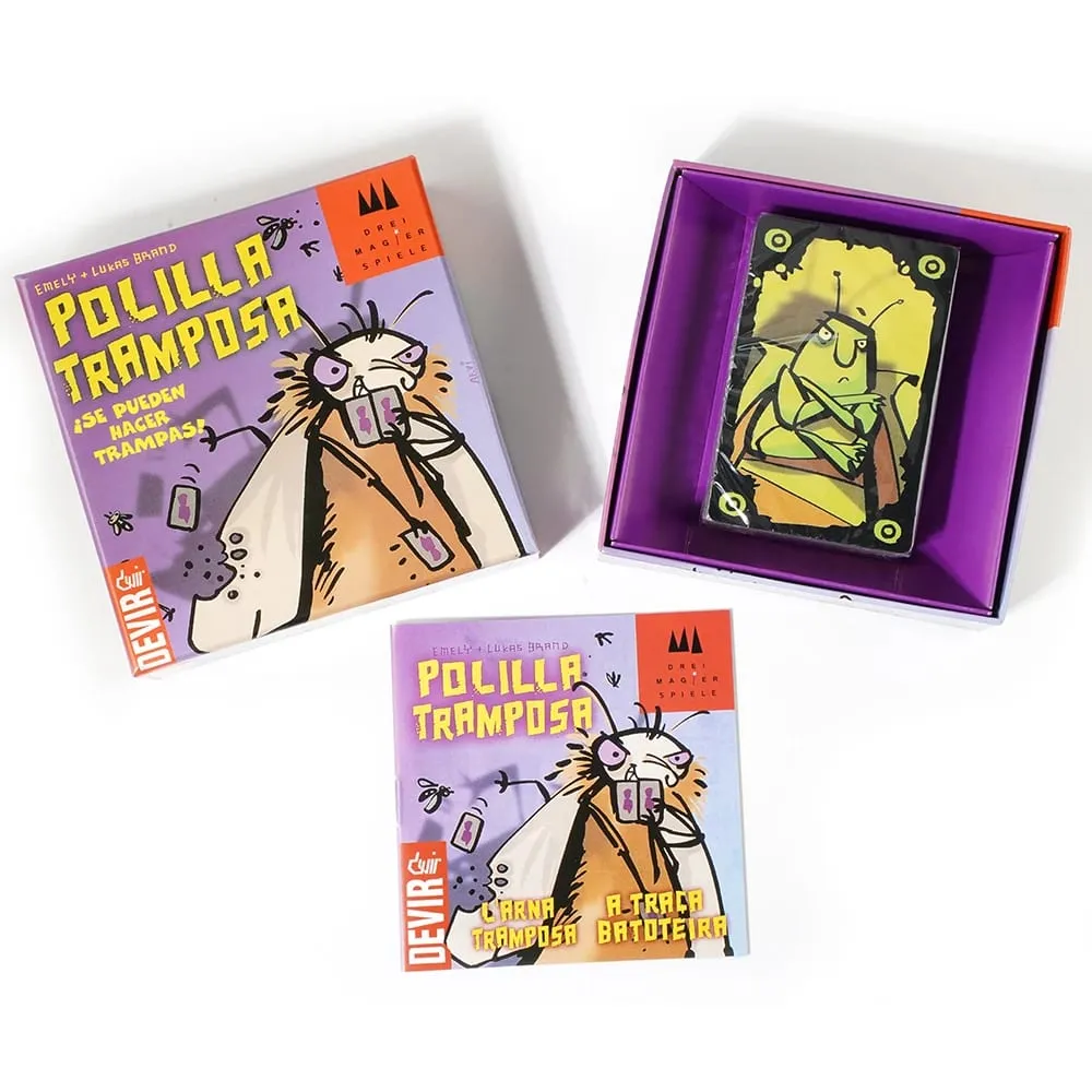Juego de Cartas Polilla Tramposa Devir Juego de Mesa Familiar Divertido donde se Permite Hacer Trampas para Niños y Adultos — image 2