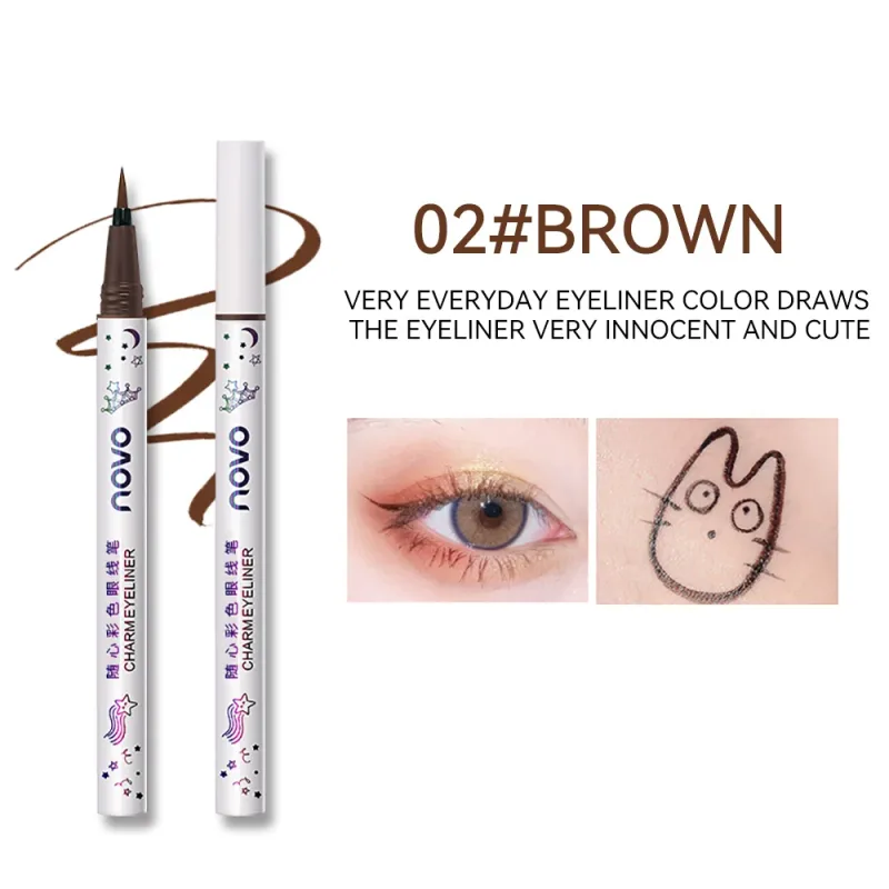 Colorful Eyeliner Multi Color Eyeliner Slim Pen Smoothly Outlines Creative Eye Makeup Eye Makeup — image 10