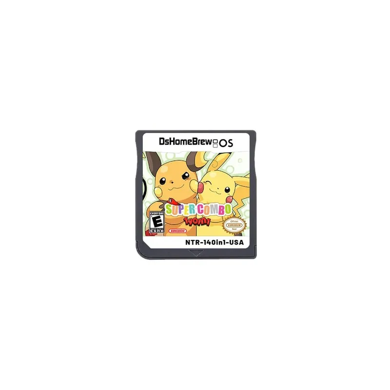 Anime Pokemon Series NDS Game Cartridge Video Game Console Moemon Silver Yellow KAIZO MoonBlack2 Hobby Collection Gifts Toys