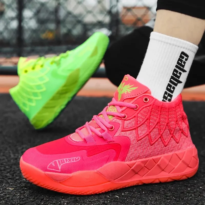 Three-Ball Generation Lamelo Ball Basketball Shoes Yin-Yang High-Top Practical Youth Student Basketball Shoes Men's Sports Shoes — image 1