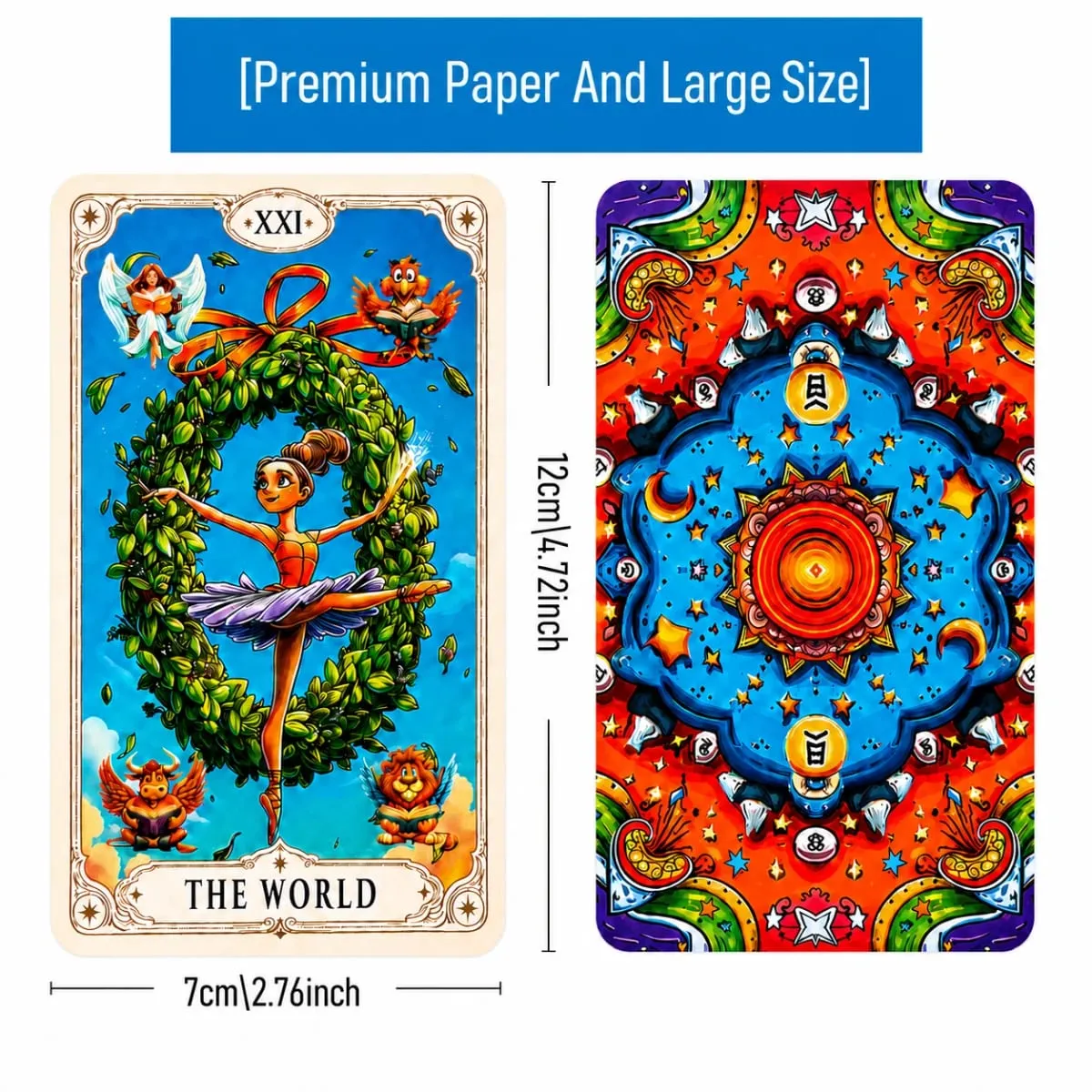 True Vision Tarot Card Deck | 78 Rider-Waite-Inspired Cards with a Guidebook for Daily Guidance Love Career — image 6