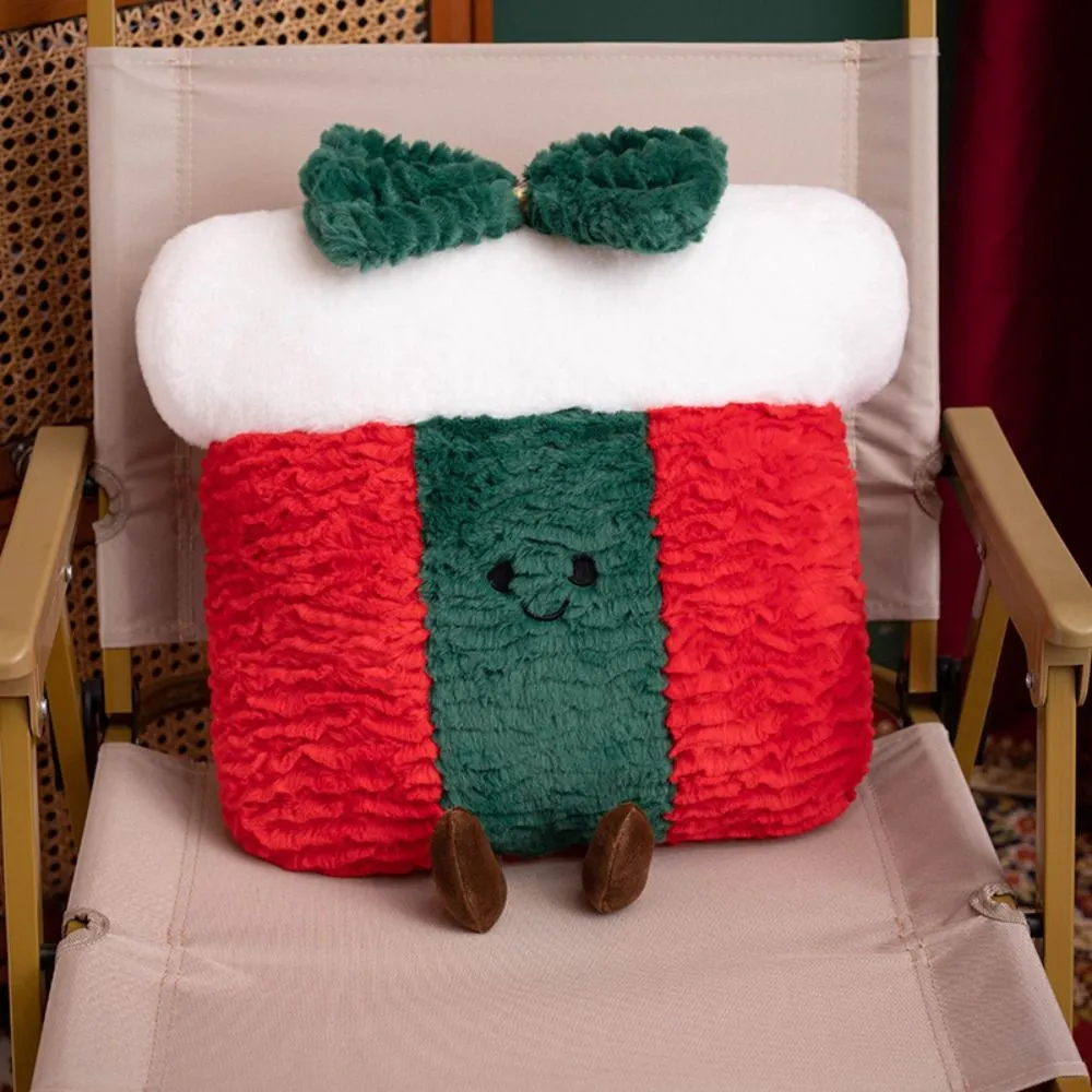 Cute Creative Hugis Christmas Pillow Soft Stuffed Kumportable Gingerbread Man Cushion Pana-panahong Pattern Waist Cushion Home Decor — image 4