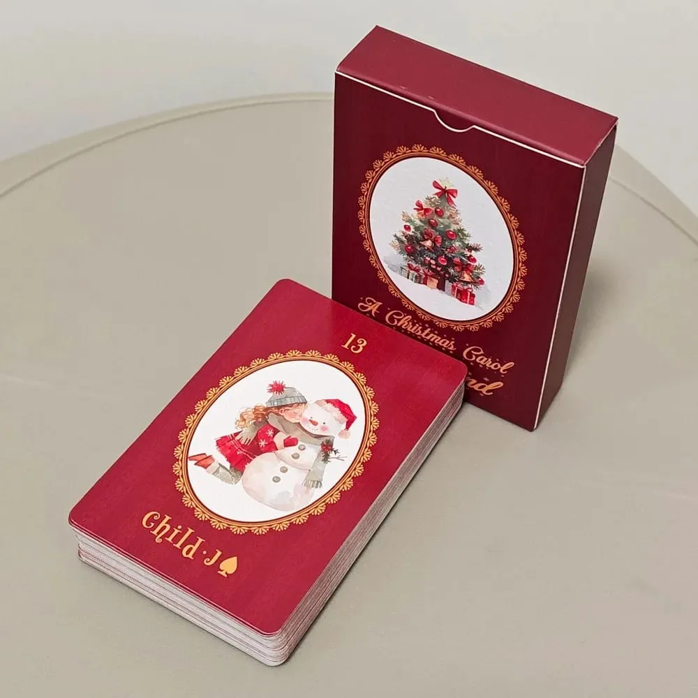 Christmas Carol Lenormand Oracle Cards 42PCS Christmas Watercolor Tarot Deck 6*9cm Divination Board Game Christmas Gift