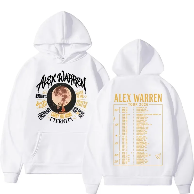 Alex Warren Moon Artwork Music Tour 2026 Hoodies Men's Women Fashion Punk Hip Hop Sweatshirt Fleece Casual Long Sleeve Pullovers — image 4