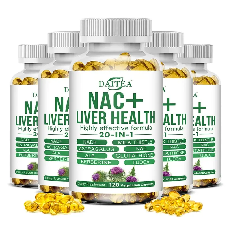 NAC & Milk Thistle Complex Capsules Supports Liver Cleanse & Repair Detox Digestive Health Cellular Health & Immune Wellness — image 8