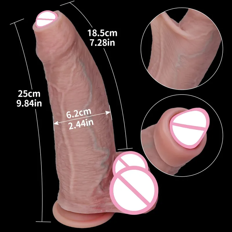 Levné Soft Cock Realistický popruh Velký Dildo Pocit kůže Malý Penis Dvojitá silikonová přísavka Dick Gay Anální sexuální hračky Muži Ženy