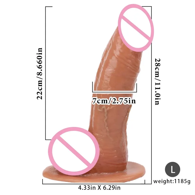 Super Big Skin Dildo Penis Prostate Massager Strap-on Silicone Realistic Anal Plug Masturbator Sexy Adult Huge Dildos Sex Toys — image 16