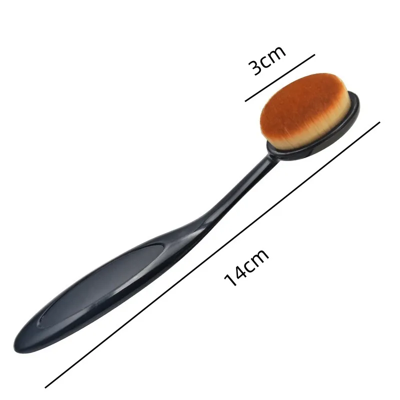 1/3 Cọ Kem Nền Lớn Bàn Chải Đánh Răng Hình Dụng Cụ Trang Điểm Trang Điểm Nhanh Chóng Áp Dụng Kem Và Phấn Cosmnetic — image 5
