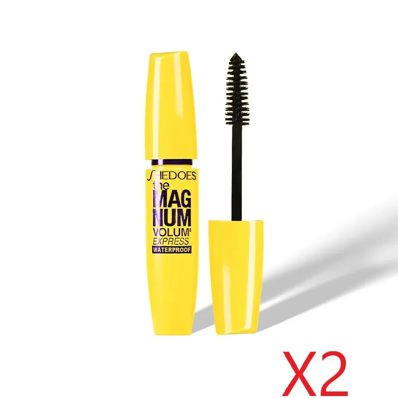 Gele Mascara Waterproof Verlenging Curling Volumizing Natuurlijke langdurige veegvaste oogmake-up Cosmetica