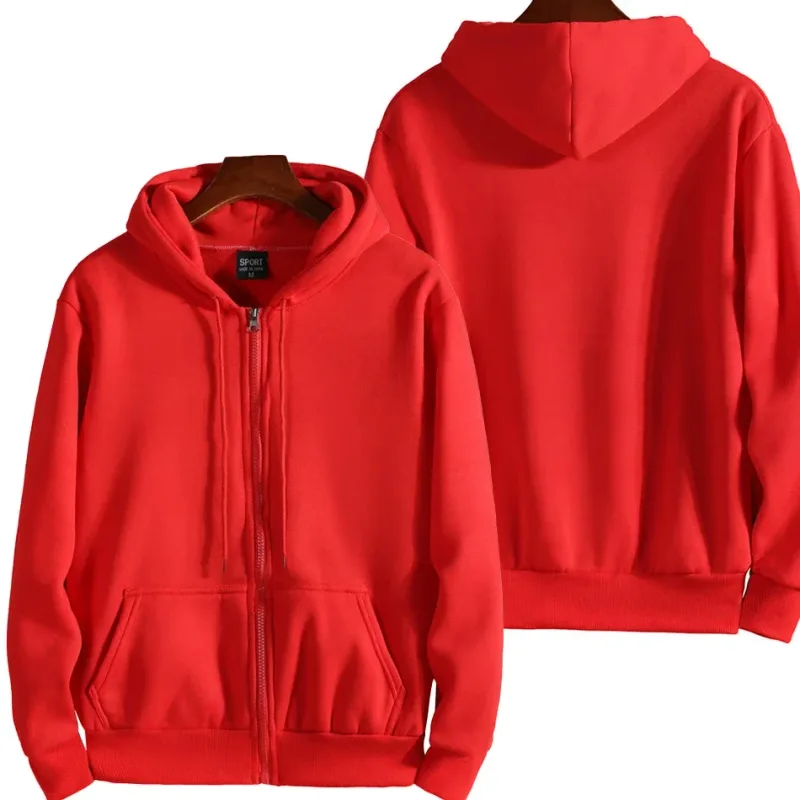 Fashion Zipper Hoodies Women/Men Fashion Long Sleeve Hooded Sweatshirt Casual Autumn Winter Sportwear Solid Clothesmens winter j — image 4
