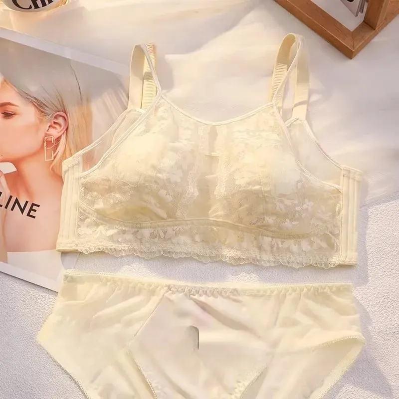 French Style Lace Strapless Bra Women Large Breast Minimizer Slimmer Sexy Beautiful Back Intimates Lingerie Size 34-44 M-XXXXL
