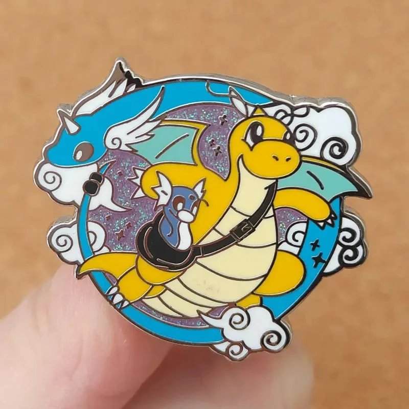 Anime pokemon charmander esmalte pinos coletar kawaii dinossauro metal dos desenhos animados broche mochila chapéu saco colar lapela emblemas