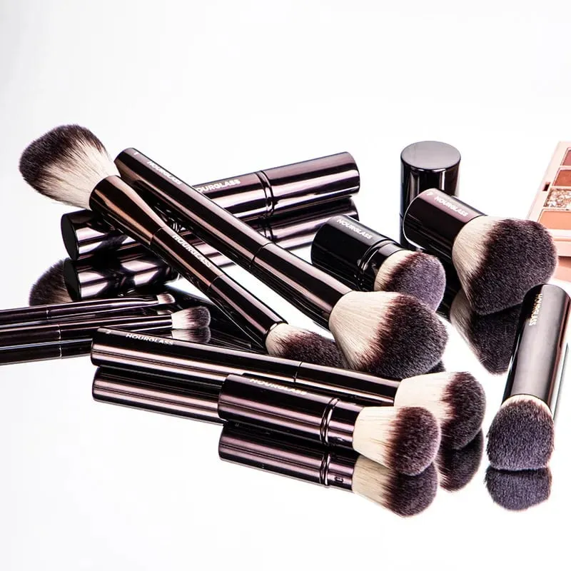 Přesýpací štětec na make-up-přenosný 7ks MINI přírodní štětce na vlasy sada-pudrová podkladová báze na oční stíny Cestovní make-up nástroje — image 5