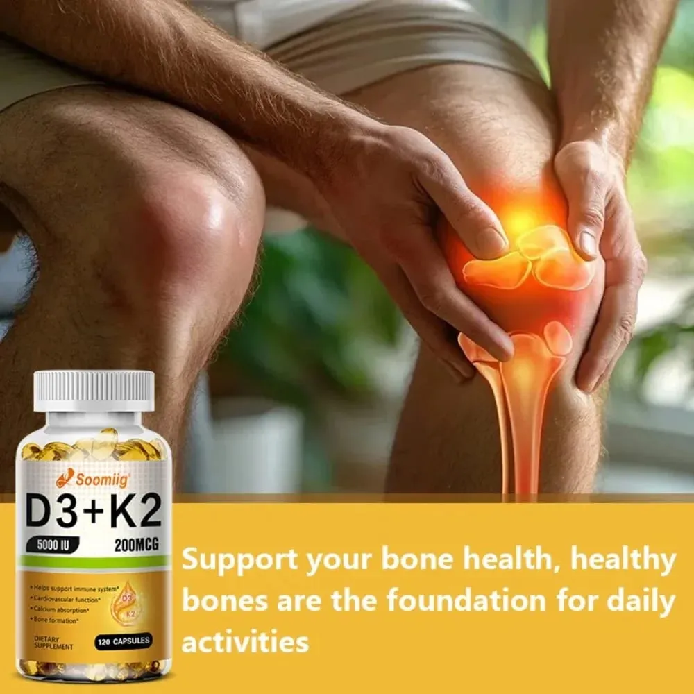 Vitamin D3 K2 - Vitamin D3 5000 Iu & K2 As MK-7 200 Mcg - with Magnesium Zinc Immune & Mood Support for Bone & Teeth Health — image 3