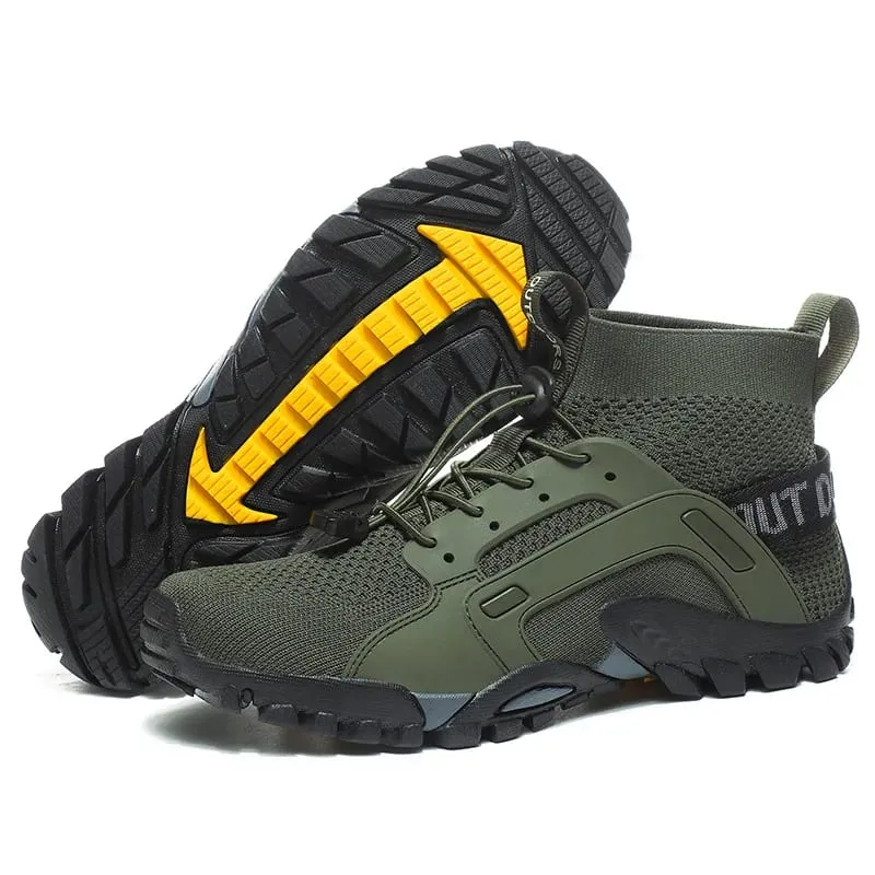Unisex Hiking Wading Shoes Outdoor Climbing Cross-Country Fitness Shoes Anti-Slip Waterland Two-Purpose Fishing Trekking Shoes