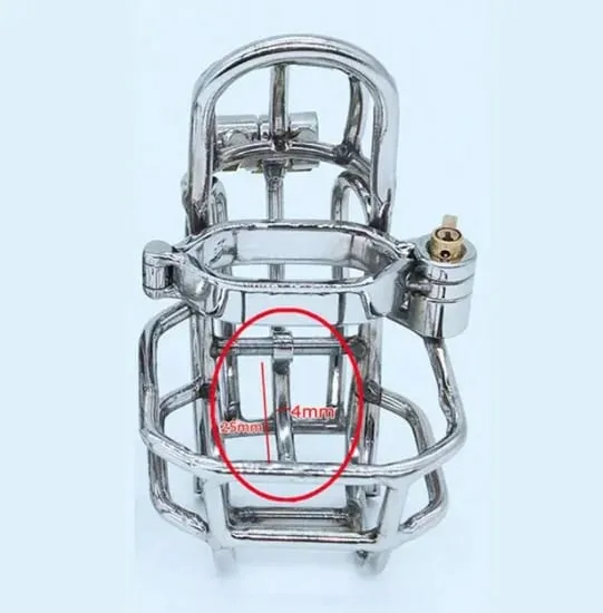 2026 NEW Newest Design Male Chastity Device Stainless Steel PA Puncture Cock Cage Bdsm Sex Toys For Men Penis Lock Cock Ring Toy — image 8