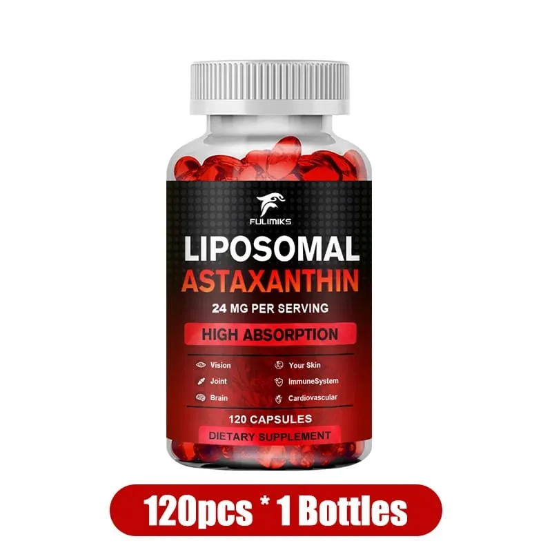 Buy 2 Get 2 Free! Premium Natural Astaxanthin 24mg Capsules - World's Strongest Antioxidant for Skin Eyes & Immune Support