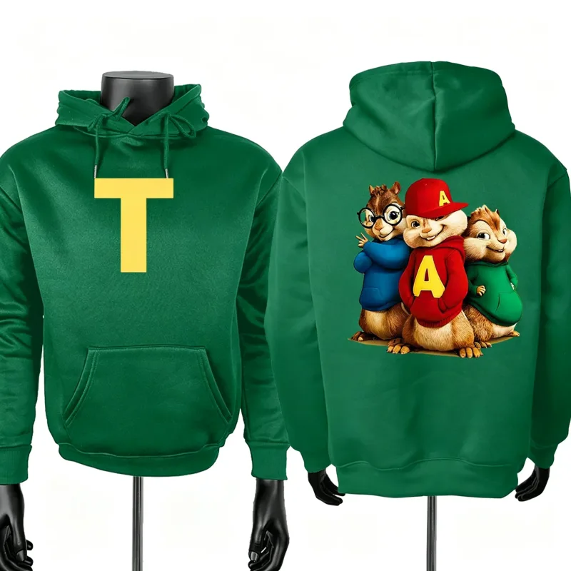 Alvin and The Chipmunks 2026 Fashion Unisex Casual Sportswear Men's Hoody Alvin Chipmunk Halloween Costume Women's Pullover Tops — image 9